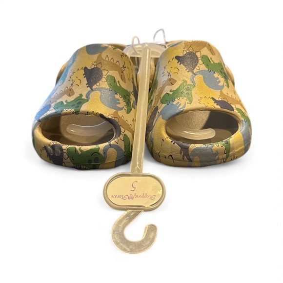 Stepping Stones clogs for kids with a dinosaur motif 5Y NWT - Picture 4 of 6